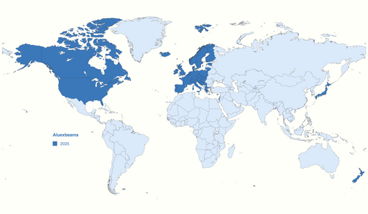 Aluexbeams has reached 30+ countries